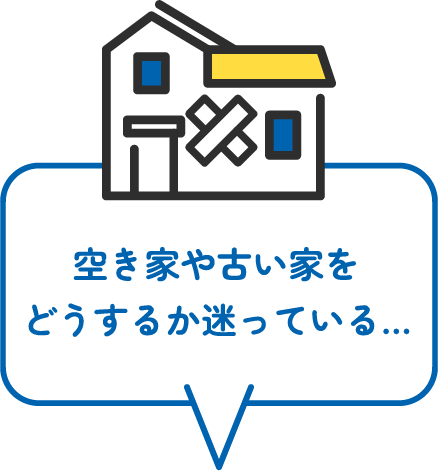 空き家や古い家をどうするか迷っている…